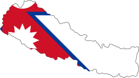 Flag-map-of-nepal